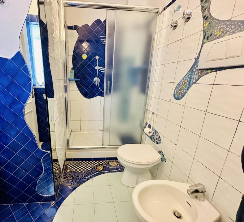 Koupelna v ubytování Casa Mazzola