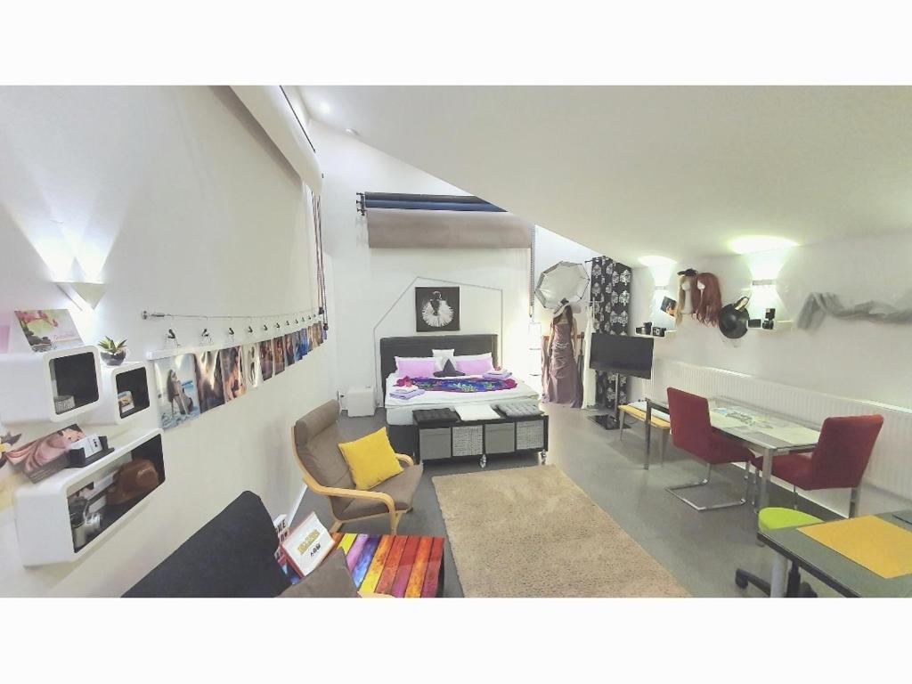 TV a/nebo společenská místnost v ubytování Studio Appartement