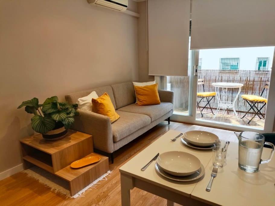 Χώρος καθιστικού στο Apartamento a 5' de la playa