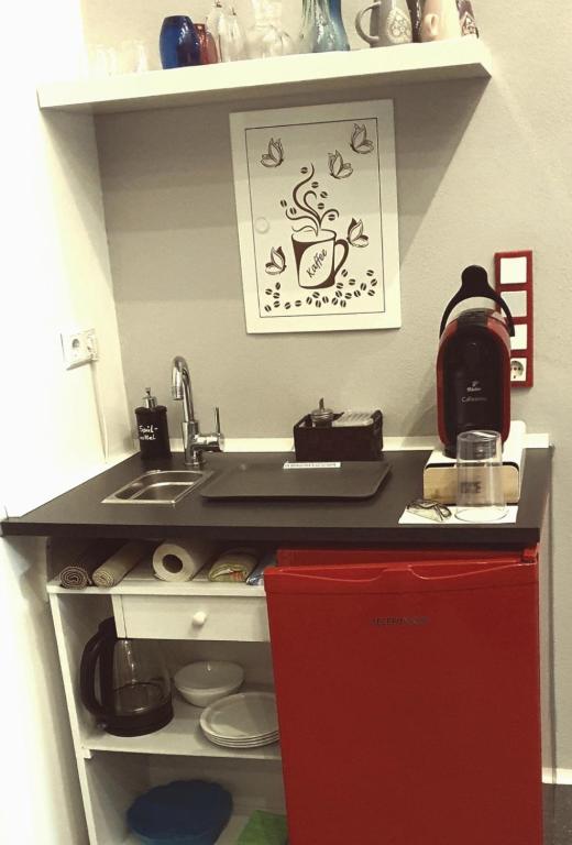 Kuchyň nebo kuchyňský kout v ubytování Studio Appartement