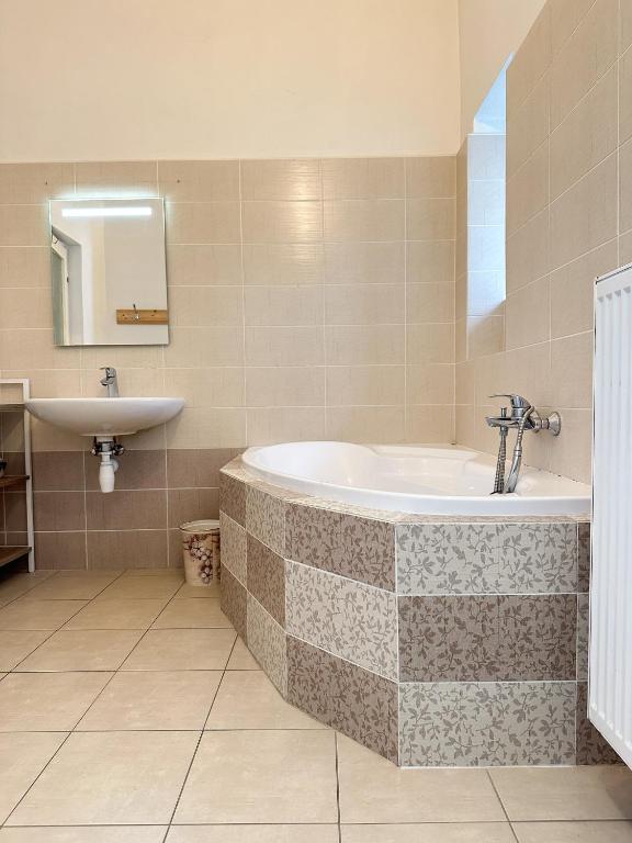 Koupelna v ubytování Apartmán JP
