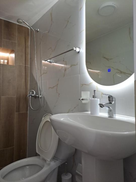 Koupelna v ubytování Manga guesthouse