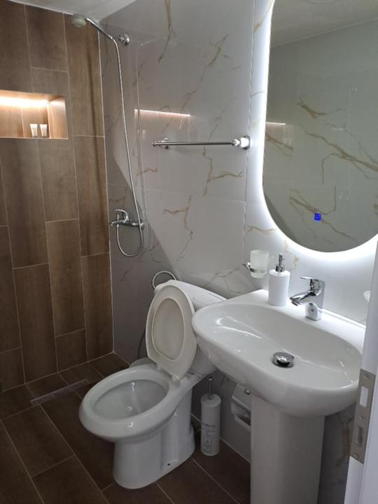 Koupelna v ubytování Manga guesthouse