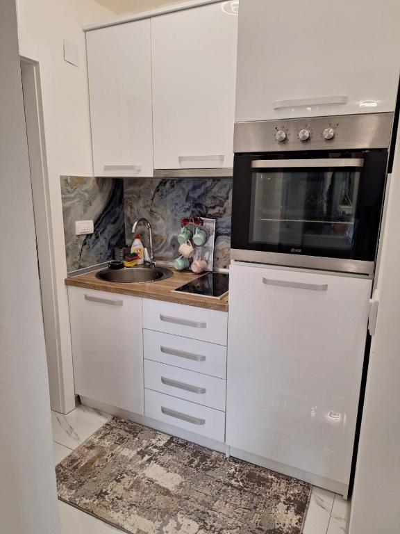 Kuchyň nebo kuchyňský kout v ubytování Elegant Lux