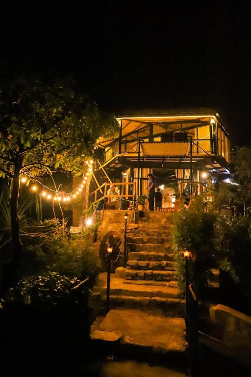 Zahrada ubytování The Hideout Villa Pokhara