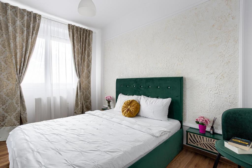 Ліжко або ліжка в номері ARI Yellow Apartment - Panoramic View