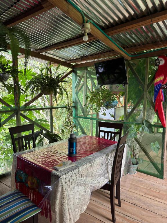 Balkón nebo terasa v ubytování Maiku Amazonas
