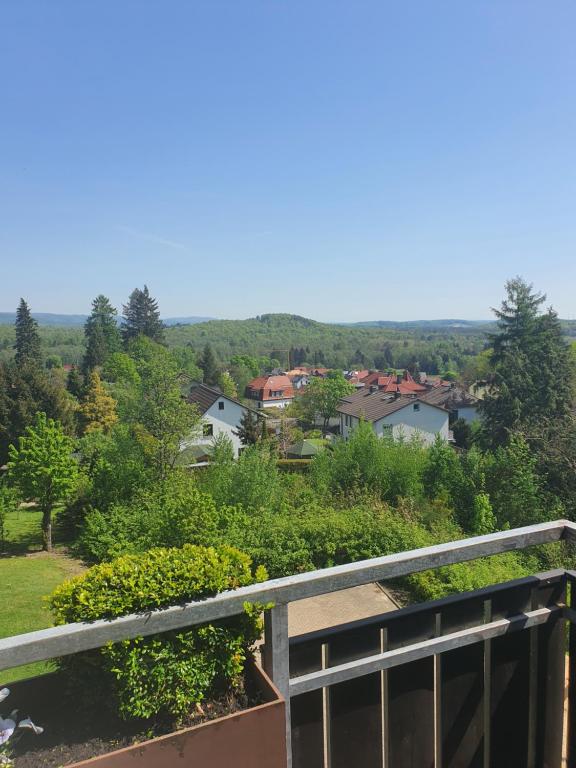 バート・ザクサにあるResidenz Sachsensteinblickの家のバルコニーからの眺め