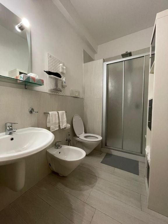 Koupelna v ubytování Casa GIO' GIO' Borgo San Basilio