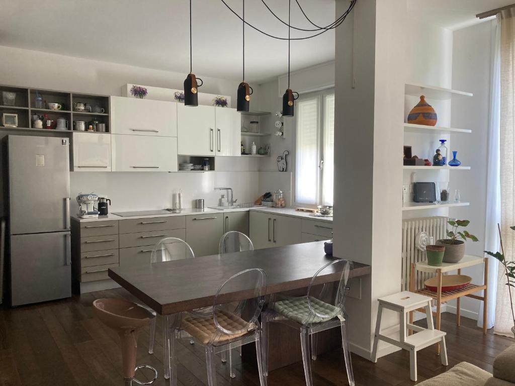 Kuchyň nebo kuchyňský kout v ubytování B&B Gardenia