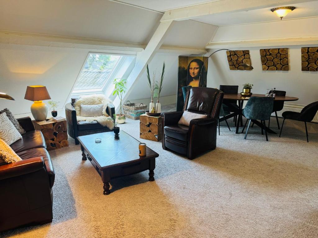 Posezení v ubytování B&B De Dorpshoeve