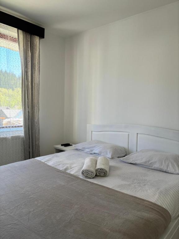 Postel nebo postele na pokoji v ubytování Kiadó apartman