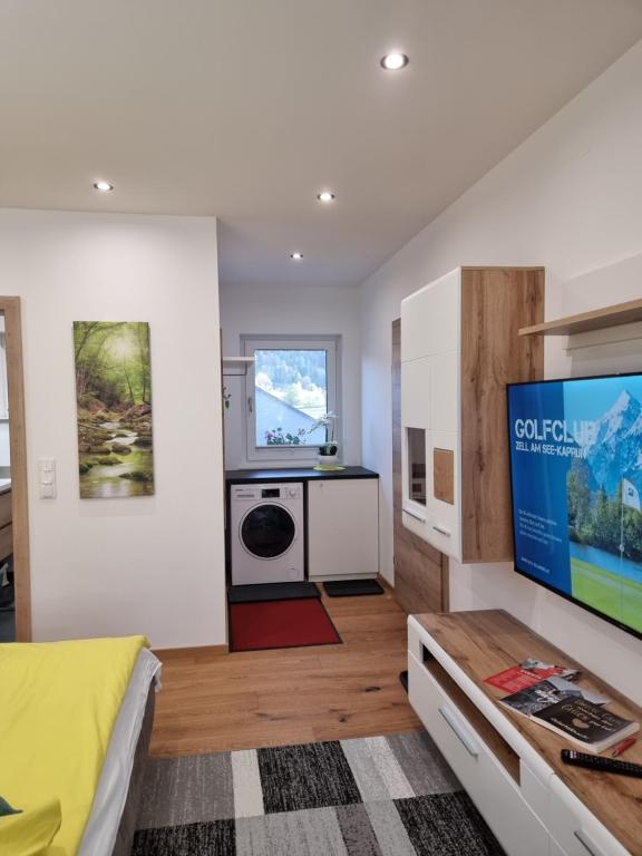 Televízia a/alebo spoločenská miestnosť v ubytovaní Golf & Ski Appartements Mittersill Trausmuth Monika inkl Sommercard - Golfplatz 500 m entfernt, inkl Waschmaschine, Trockner