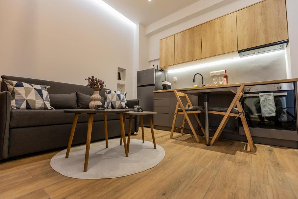 Kuchyň nebo kuchyňský kout v ubytování Calma Guest House