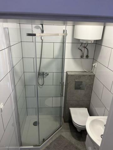 Kúpeľňa v ubytovaní Jula - apartamenty w Kudowie-Zdrój