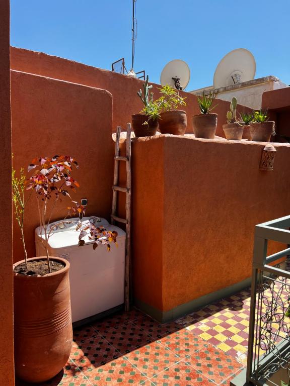 Balkón nebo terasa v ubytování Medina Oasis Hostel