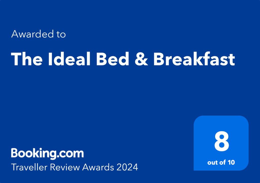 Majutusasutuses The Ideal Bed & Breakfast olev sertifikaat, autasu, silt või muu dokument