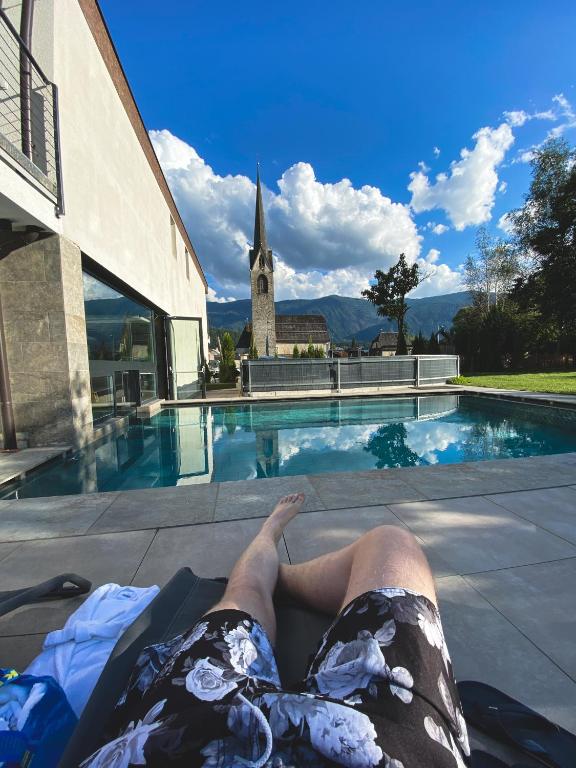 Bazén v ubytování Hotel Wochtla Buam nebo v jeho okolí