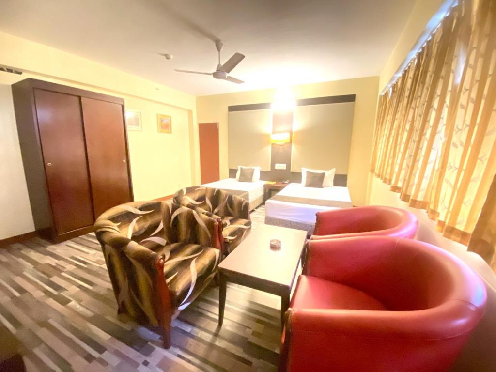 Posezení v ubytování Astoria Hotel