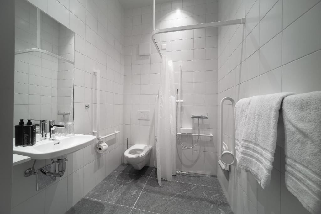 Koupelna v ubytování Casa Moscia