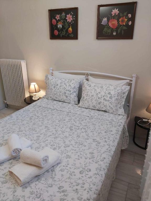 Łóżko lub łóżka w pokoju w obiekcie Ermionis home