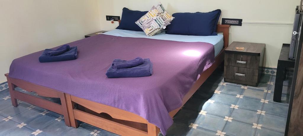 Postel nebo postele na pokoji v ubytování Villa Agastya