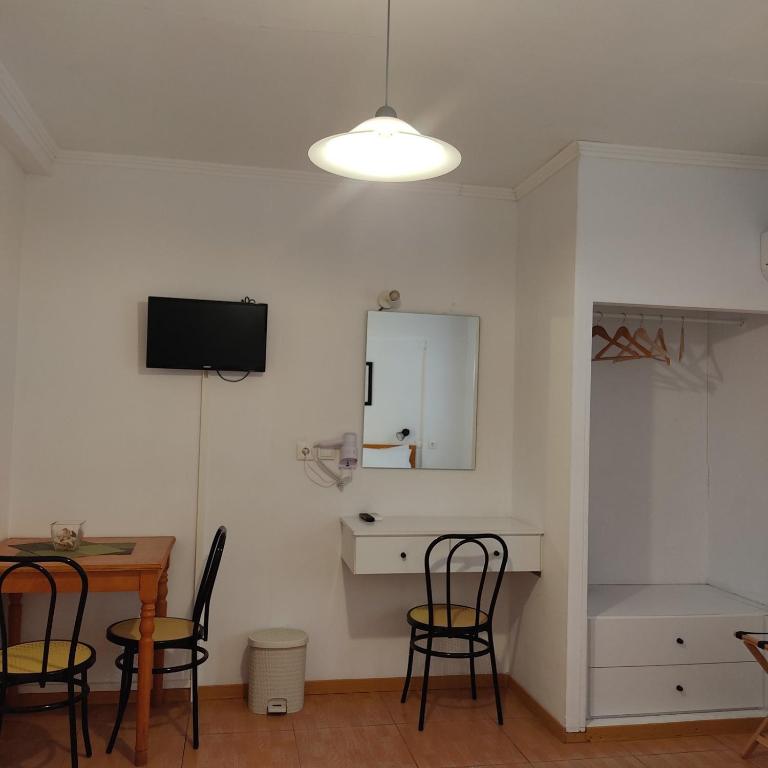 Kuchyň nebo kuchyňský kout v ubytování Anastasia Hotel