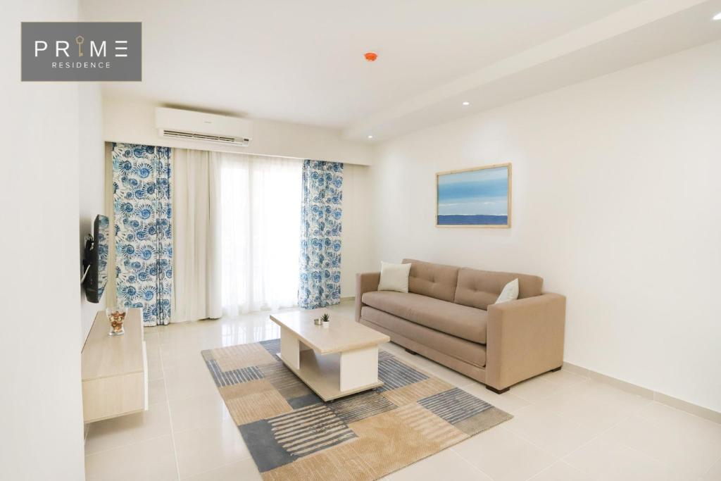 Posezení v ubytování Prime Residence New Alamein