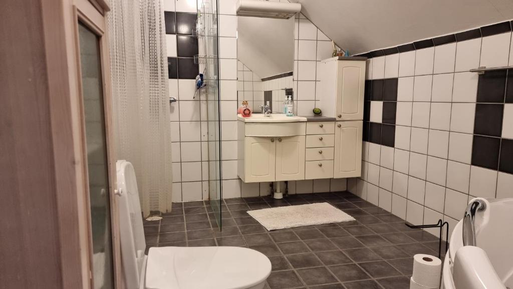 Koupelna v ubytování Guest House Tidaholm