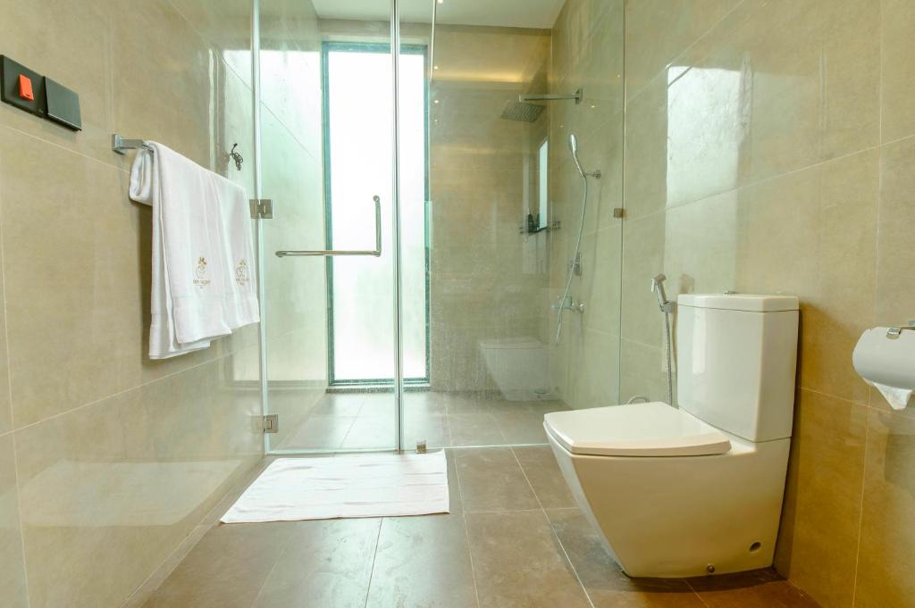 Koupelna v ubytování Four Chalets Yala