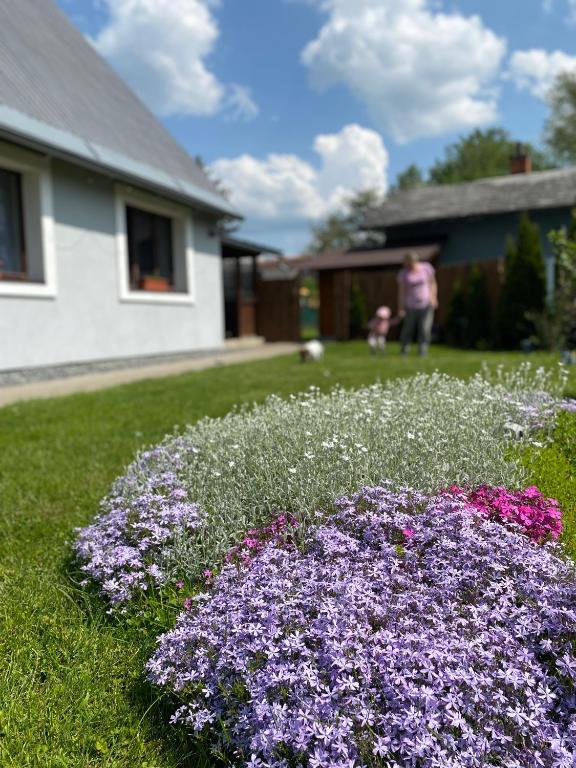 Ogród w obiekcie Apartmány U Jeřábků