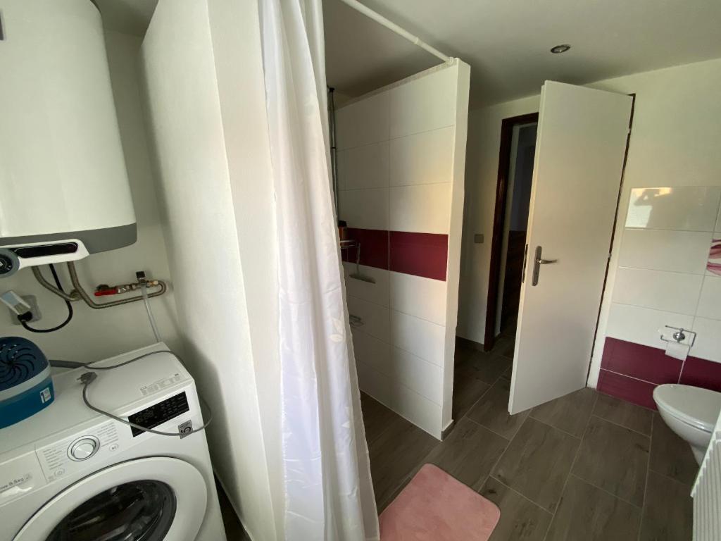 Łazienka w obiekcie Apartmány U Jeřábků