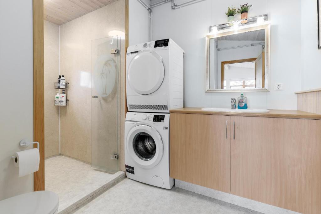 Koupelna v ubytování Cabin Úthlíð - Birta Rentals