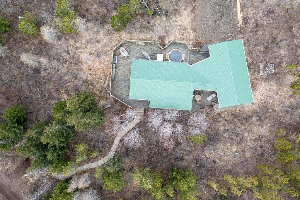 Letecký snímek ubytování Cabin Úthlíð - Birta Rentals
