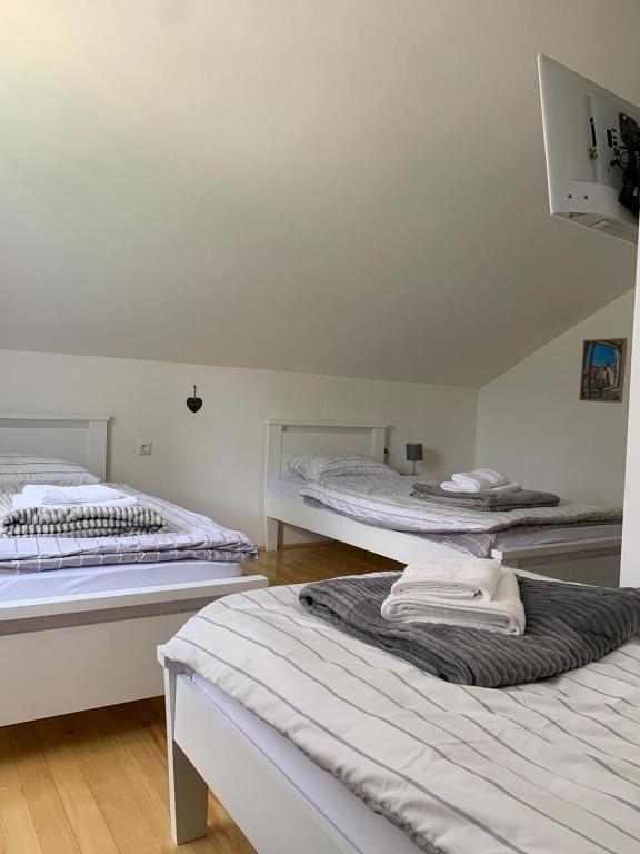 Postel nebo postele na pokoji v ubytování Sobe Žiži