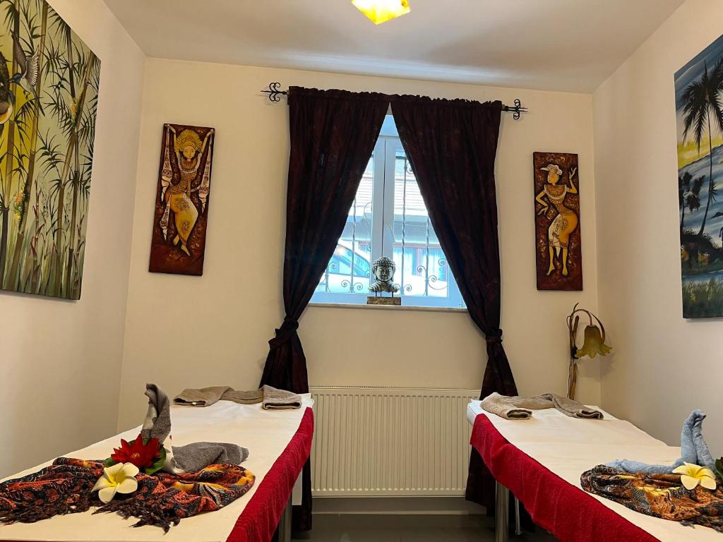 Postel nebo postele na pokoji v ubytování Casa Michelangelo