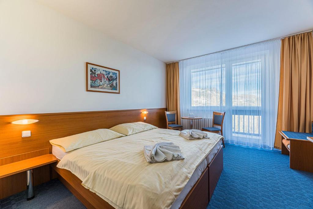 Postel nebo postele na pokoji v ubytování Hotel RYSY