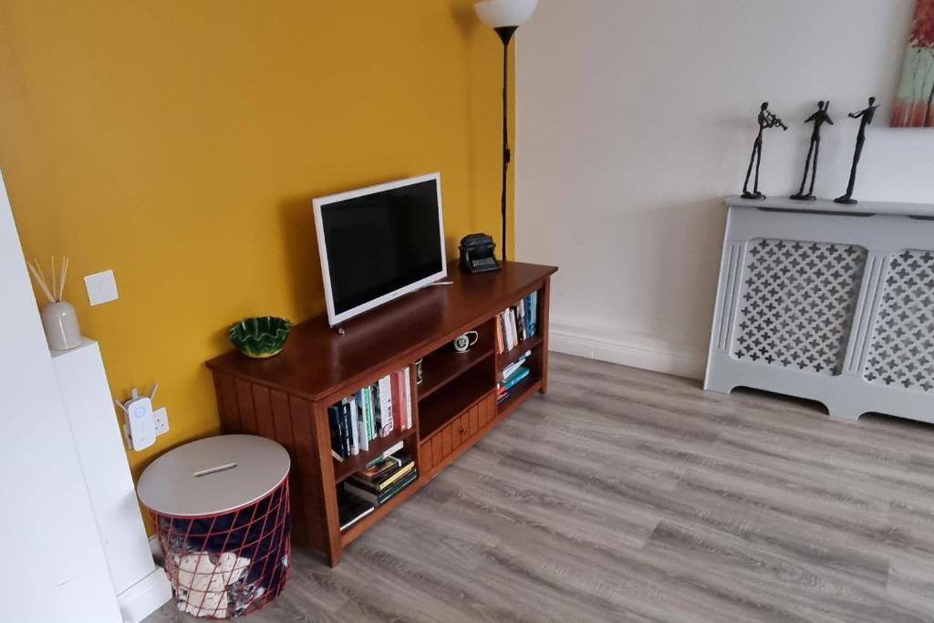 TV a/nebo společenská místnost v ubytování Spacious Curragh 2-bed apartment with own entrance