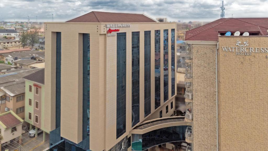 a view of a building in a city at Watercress Signature in Lagos