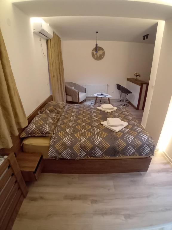 Postel nebo postele na pokoji v ubytování Aqua Apartments 2