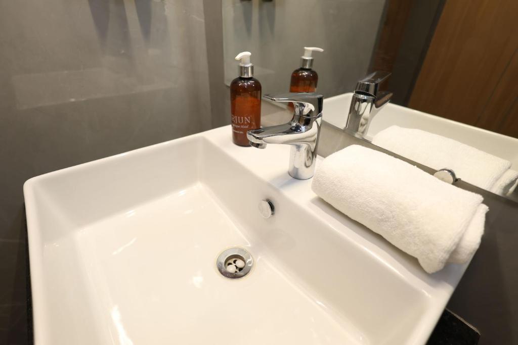 Koupelna v ubytování Arjun - A boutique hotel