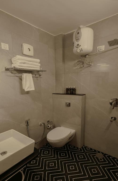 Koupelna v ubytování Arjun - A boutique hotel