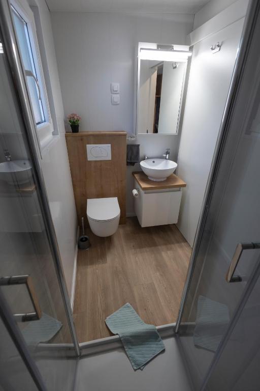 Koupelna v ubytování Adriakamp Mobilehome - Camp Soline