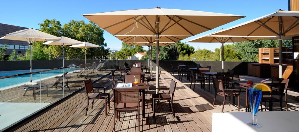 Bazén v ubytování Radisson Blu Hotel, Montpellier nebo v jeho okolí