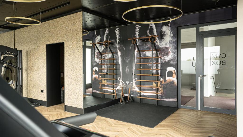 Fitness centrum a/nebo fitness zařízení v ubytování Hotel Sentio