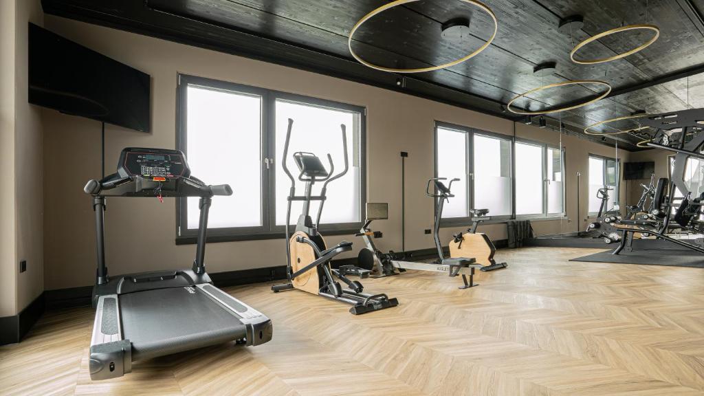 Fitness centrum a/nebo fitness zařízení v ubytování Hotel Sentio