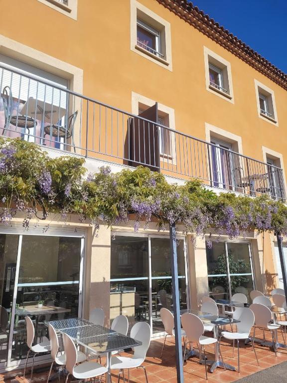 Balkón nebo terasa v ubytování Hôtel de l'Orb