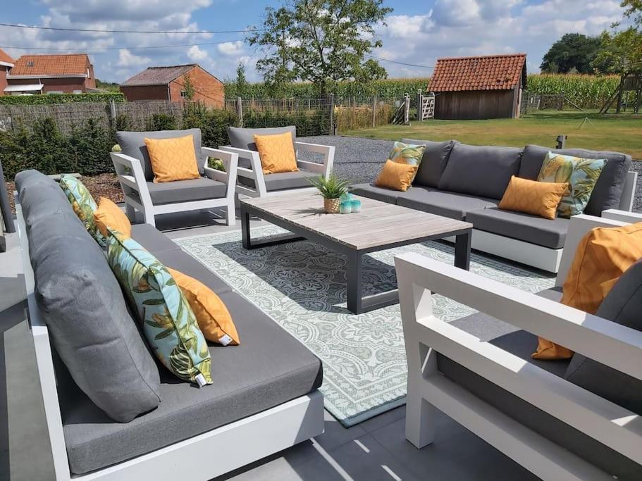 Posezení v ubytování Vakantiehuis Laurine