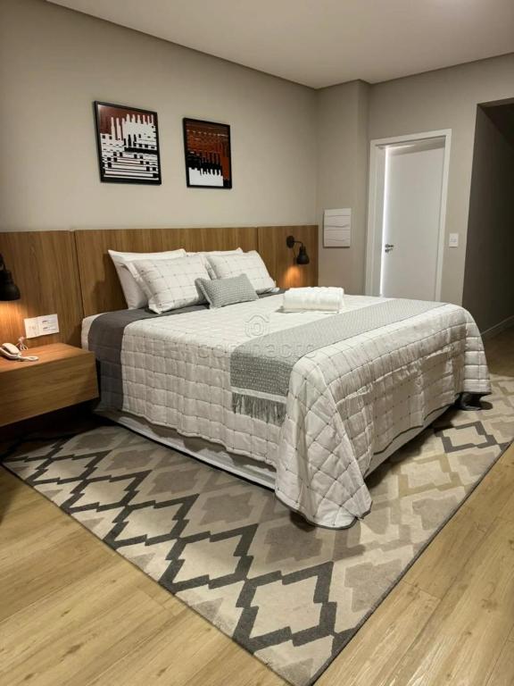 Postel nebo postele na pokoji v ubytování Flat & Lounge SQUARE FARIA LIMA