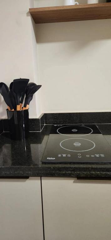 Kuchyň nebo kuchyňský kout v ubytování Flat & Lounge SQUARE FARIA LIMA